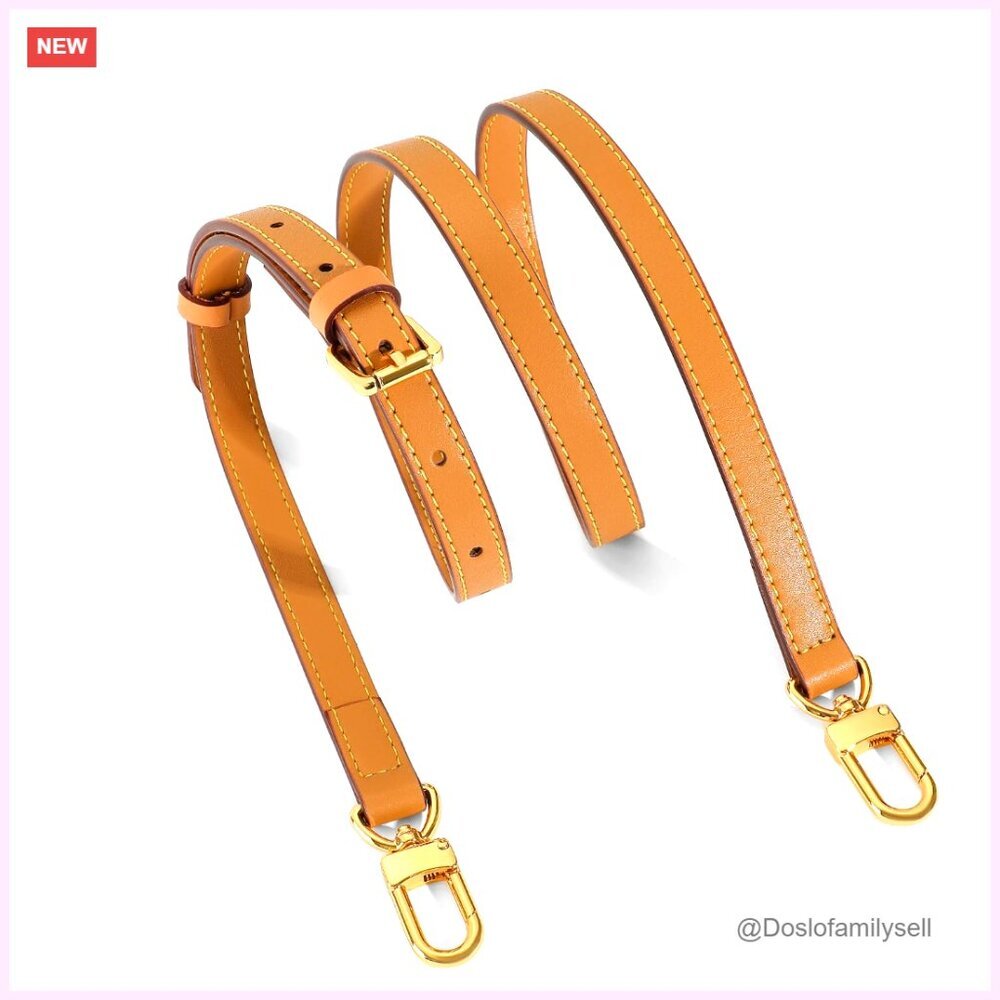 Adjustable Leather Shoulder Strap for Handbags, 43-52 Inches, Cowhide